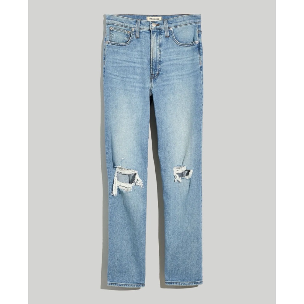 Madewell The Perfect Vintage Straight Leg Distressed Denim Jean in Danby Wash